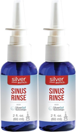 [BRSREHATAACQEDL3] American Biotech Labs Silver Biotics Sinus Rinse | Sprayer | 2 fl. oz. (Pack of 2)