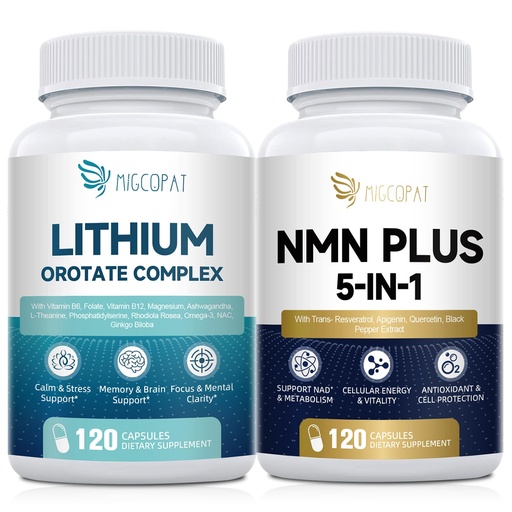 [BRSRGADRC4FBQYL5] Migcopat Lithium Orotate Complex & NMN Supplement