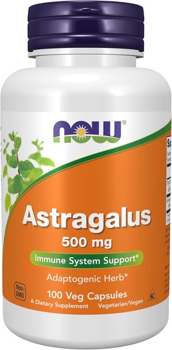 [BRSWIYQ7CUAGYD3K] AHORA Suplementos de alimentos, Astragalus (Astragalus membranaceus) 500 mg, Immune System Support*, 100 cápsulas