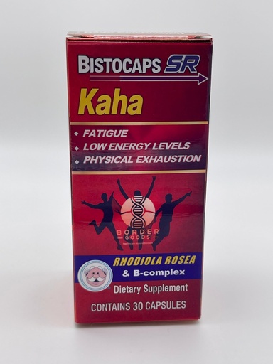 [BRSREZIPOYJR42Q6] Kaha Bistocaps SR – Rhodiola Rosea & B-Complex – 30 Capsules – Supports Energy & Vitality – Similares