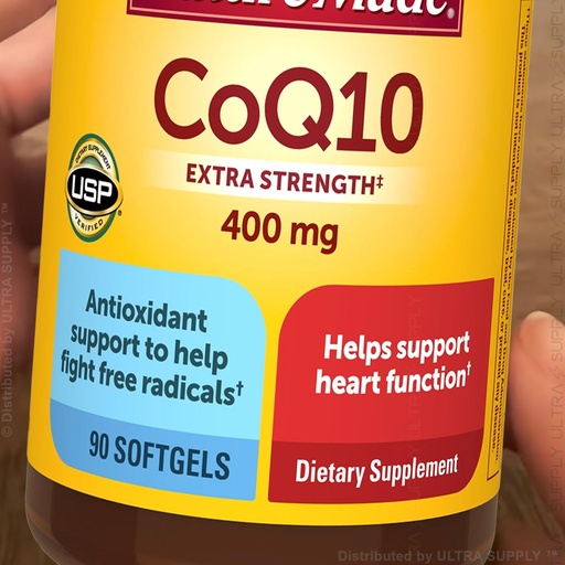 [BRSRGEIBBMHW2AD5] Nature_Mades CoQ10 400 mg (90 Count. Value Pack) Softgels | Extra Strength, Antioxidant Support, Energy Metabolism