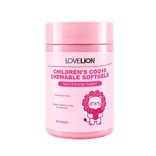[BRSRGAITBYIG2HLP] LoveLion Fruit-Flavored CoQ10 Chewable Softgels – 60 Count, 12.5mg Each