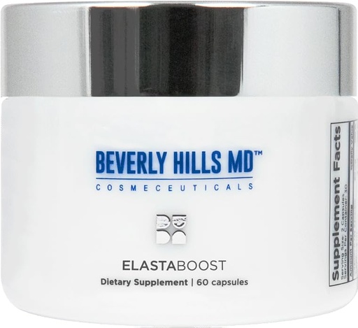 [BRSRO2YKBNYWMYLO] Beverly Hills MD Elastaboost Dietary Supplements for Aging Skin- Elastin Supporting Formula for Lifted, Firmer, Skin w/Hydrolyzed Elastin, Hyaluronic Acid, Vitamin C, Phytoceramides (60 Capsules)