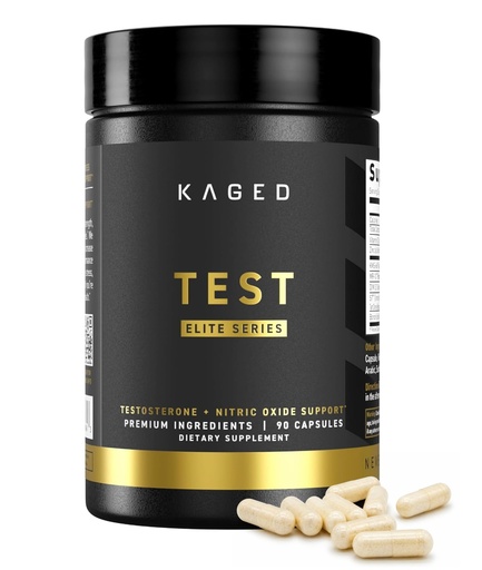 [BRSROFIPOQJRQ2TU] Kaged Test Elite Capsules | Unflavored | Testosterone Booster Ferodrox | Premium Hormone Managment | MR-10, KSM-66 Ashwagandha, S7 Nitric Oxide Booster | Supplements for Men & Women | 30 Servings