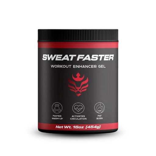 [BRSREZT7CJ7RUG3B] Sweat Faster Thermogenic Workout Enhancer Gel – Sweat Cream for Cardio, HIIT & Circuits – Boost Circulation & Intensity – Pre-Workout Fat Burning Cream with Clean Scent – Topical Sweat Booster – 16 oz