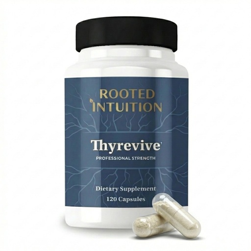 [BRSREHTYDN6B4HQ6] Rooted Thyroid Support Supplement for Women & Men - Complete Complex with Iodine Selenium Zinc - Natural Hypothyroidism Supplements - Thyroid Energy & Health - Thyrevive - 120 Capsules