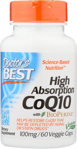 [BRSWIYYMBNYWKCTK] Vegetarian Supplements: Doctor's Best High Absorption CoQ10 -- 100 mg -- 60 Vegetarian Capsules