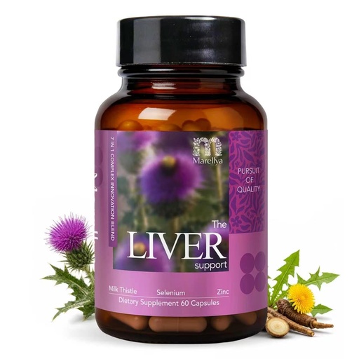 [BRSRGCT4AACWCYLG] Liver Cleanse Detox & Repair Milk Thistle Supplement with Silymarin, Choline & Dandelion Root - Supports Liver Health & Digestive Wellness - 60 Vegetarian Capsules