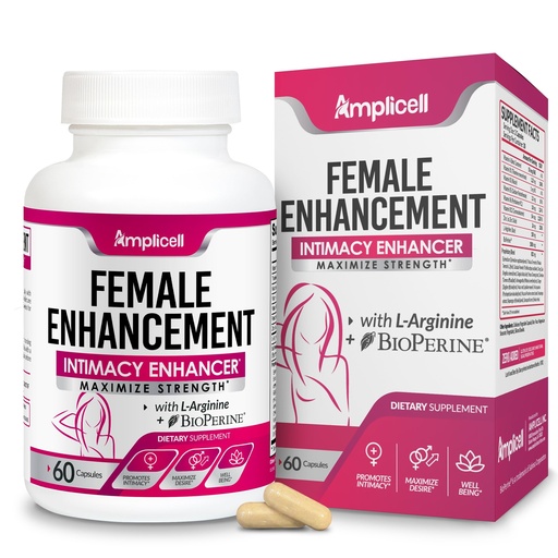 [BRSWYZYFO4IQA2DX] AMPLICELL Women's Libido Support & Hormone Balance – Maca, Ashwagandha, Dong Quai, Ginseng & Tongkat Ali – Energy, Mood & Feminine Vitality – Non-GMO, Vegan – 60 Ct