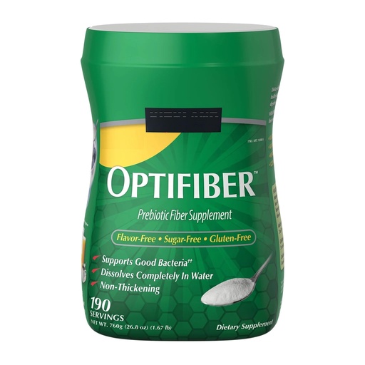 [BRSRGAYDDNYGKAIV] Prebiotic Fiber Supplement with Opti Fiber - Soluble Wheat Dextrin Powder for Digestive Health - Grit-Free, Dissolves Completely in Water, Sugar-Free & Non-GMO - 190 Servings