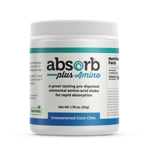[BRSRA2Y3O55RUDL3] Amino – Nutritional Supplement, Nutritional Support, Non-GMO, Gluten Free, Elemental Free-Form Amino Acid Formula (50g, Unsweetened Coco-Choc)