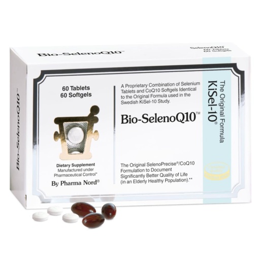 [BRSWYZDQCJ5AGFDP] Pharma Nord Bio-SelenoQ10 Anti-Aging Supplement – 100 mg CoQ10 & 100 mcg Selenium, Supports Longevity, Cellular Aging & Heart Health, Research Backed Combo, 60 Softgels & 60 Tablets
