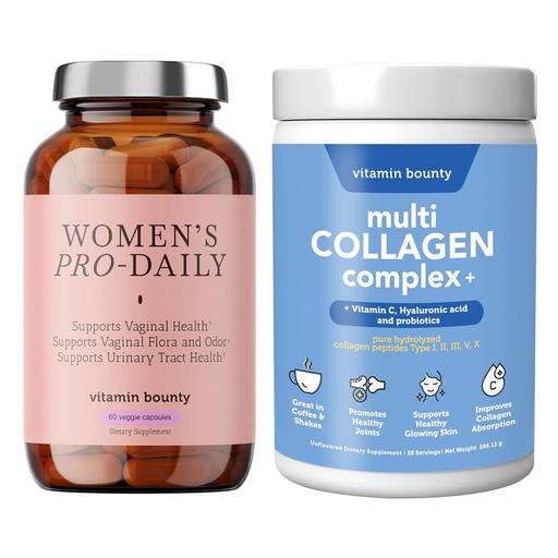 [BRSREZI5O4IQADYZ] Vitamin Bounty Women's Pro Daily Probiotic and Multi Collagen Complex Plus for Women's Daily Health Support
