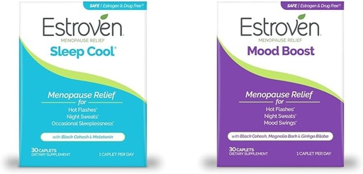 [BRSROAIKCENWG3TV] Estroven Sleep Cool for Menopause Relief, 30 Ct, Sleep Supplement Supplement & Mood Boost for Menopause Relief - 30 Ct.