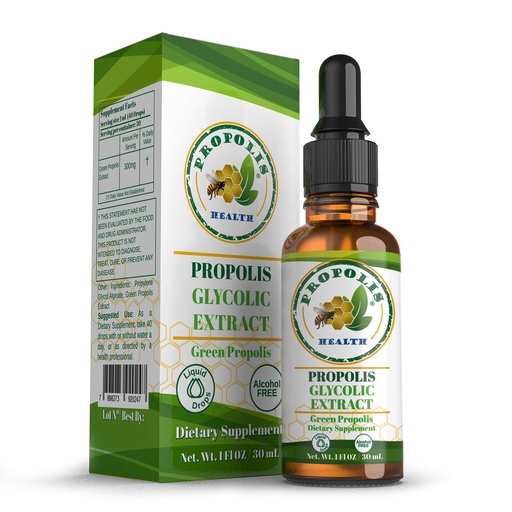 [BRSW2EAKCUARE2D5] Green Propolis Liquid Extract - Brazilian Bee Propolis, Alcohol-Free - 30-Day Immune Support Supplement - Natural Immunity Shots