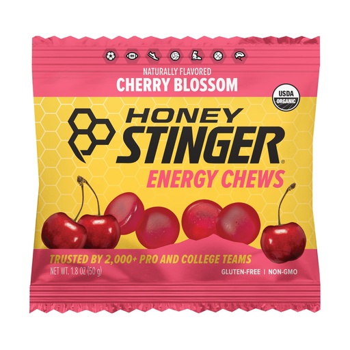 [BRSWIZD3PINWA23G] Honey Stinger Organic Cherry Blossom Chew, 1.8 OZ