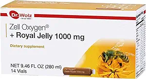 [BRSWGA35CIFGAYLB] Dr. Wolz Zell Oxygen + Royal Jelly 1000 mg Supplement (14 Vials) Pure Bee Gold, Vitamin B, Biotin | Energy Metabolism Booster | Help Restore Healthy, Radiant Skin