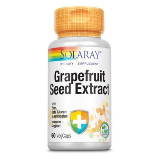 [BRSWIYQAO5YQI2T2] SOLARAY Grapefruit Seed Extract Immunity Formula Capsules, 250 mg | 60 Count