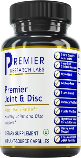 [BRSRAZQ5BV7BAF3D] Premier Research Labs Conjunta i suport de discs suplementaris - per a homes i dones, Glucosamina, Estint Mo noblesa i Muscleal, reparació de Cartilage, Guten Free, Plant-Font - 90 Capules
