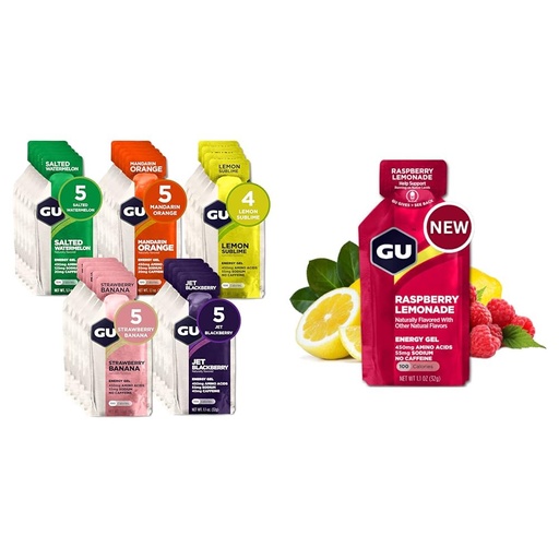 [BRSROBL3DIAREAYZ] GU Energy Original Sports Nutrition Energy Gel, Vegan, Gluten-Free, Kosher & Original Sports Nutrition Energy Gel, 8-Count, Vegan, Gluten-Free, Kosher, and Dairy