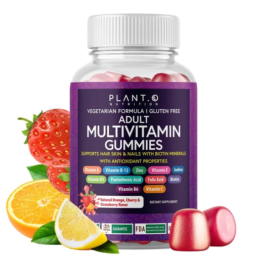 [BRSROZ3RA4PBOHT3] Complete Multivitamin Gummies for Adults – All-in-One Blend of Vitamin A B C D E Zinc and Biotin - Adult Vitamin Gummy for Energy and Immunity – 90 Delicious Gluten Free and Veggie Gummies