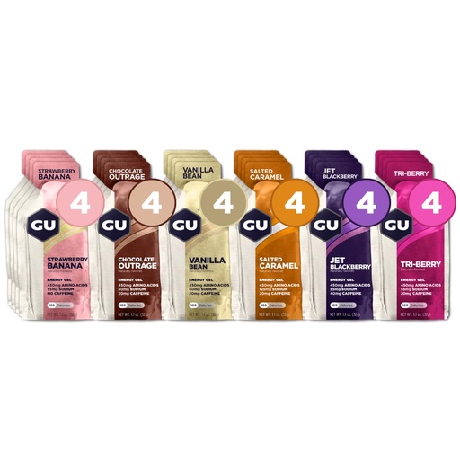 [BRSRAYYYCB7GOCA2] GU Energy Roctane Ultra Endurance and Original Sports Nutrition Energy Gels, Vegan, Gluten-Free, 24-Count Assorted Flavors
