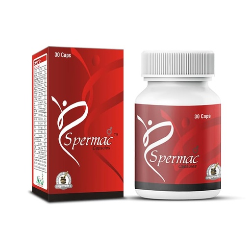 [BRSRAZ3ROYIRGGT2] Spermac Capsules with Tribulus Terrestris Linn, Asphaltum Panjabinum, 60 Capsules, 1 Month Supply