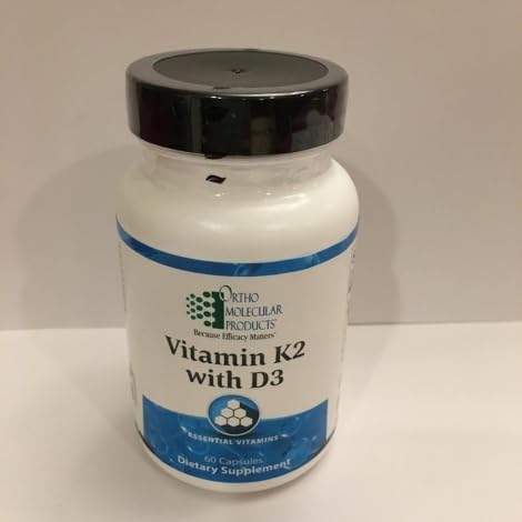 [BRSRECAKBV7RYF3H] Ortho Molecular Vitamin K2 with D3-60 Capsules