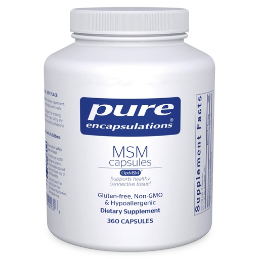 [BRSWIFA5CZ7GO2DG] Pure Encapsulations MSM Capsules | Sulfur Supplement to Support Joints, Immune System, Connective Tissue, and Respiratory Health* | 360 Capsules