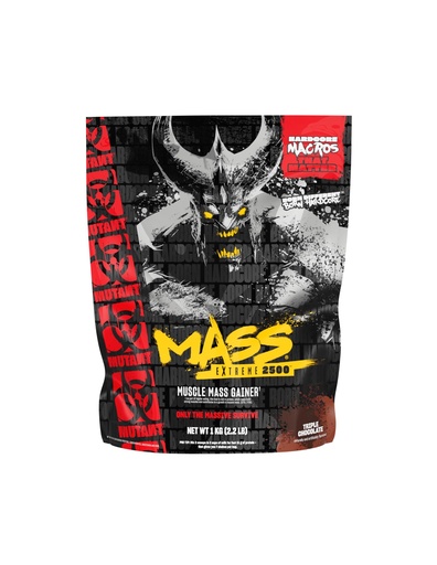 [BRSRECQLCQHQIETO] Mutant Mass Extreme 2500 – High Calorie Mass Gainer Whey Protein Powder for Muscle Building and Weight Gain – Clean Calories with Whole Food Carbs - Triple Chocolate 2.2 lb
