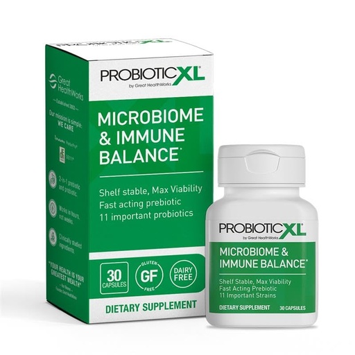 [BRSWYZAYOEPQOHI2] OmegaXL ProbioticXL - Probiotic & Prebiotic, Shelf Stable - Blend 11 Strains - Promote Healthy Gut Flora Growth, 12.5 Billion CFU - Non-GMO, Gluten-Free - 30 Veggie Caps