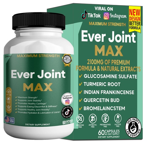 [BRSRG235C4CB6YDO] Ever Joint MAX, Joint Support Supplement, Glucosamine, Chondroitin (1)