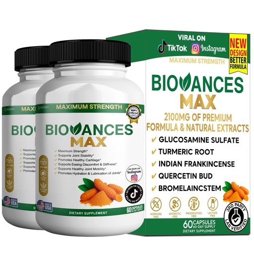[BRSRGZYRC4FRGE33] Bioances Max Joint Support Supplement, Glucosamine (2)