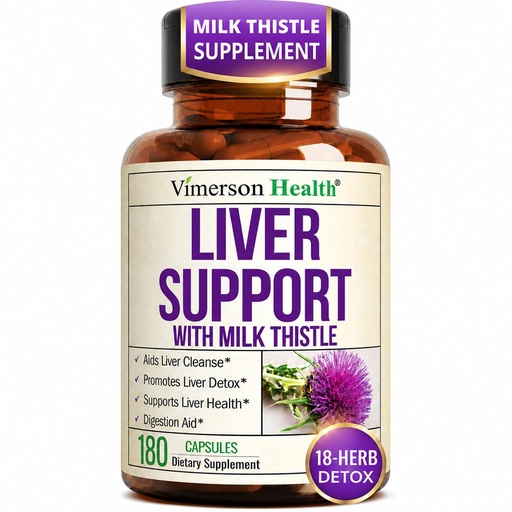 [BRSREZL5OQOQECDG] Liver Cleanse Detox & Repair – Liver Support Supplement with Milk Thistle Extract, Dandelion Root, Artichoke & Zinc – Gentle Liver Health, Digestion & Energy for Women & Men – Non-GMO – 180 Capsules