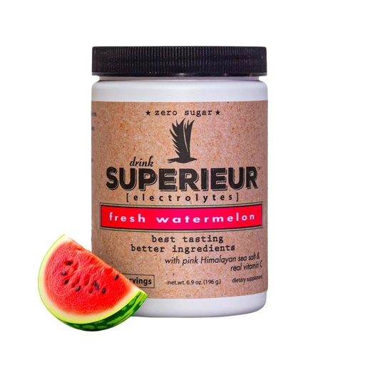 [BRSWG2QCDF7RQCT4] Superieur Electrolytes – Plant Based Electrolyte Supplement w/Sea Minerals for Hydration & Recovery – Keto Friendly, Non-GMO, Zero Sugar, Vegan Healthy Sports Drink Powder – Watermelon (70 Servings)