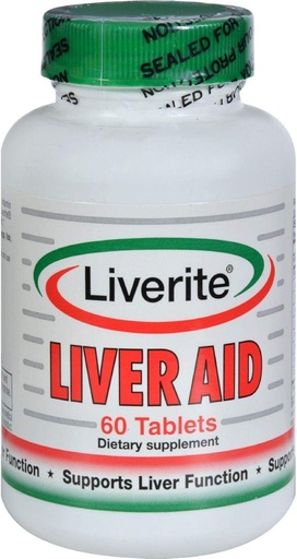 [BRSWIYYMAAMG2CDA] Liverite Liver Aid, Tablets, 60 tablets (Pack of 2)