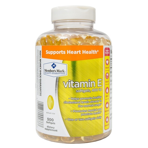 [BRSWIZQKOYJQMEDU] Members Mark Vitamin E 400 IU Dietary Supplement (500 ct.)