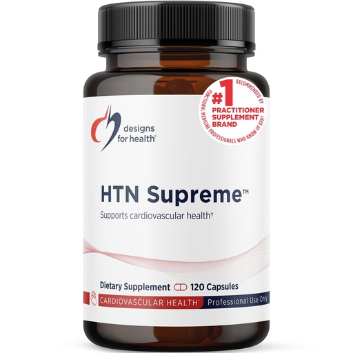 [BRSWIZL6A4DRUDL6] Designs for Health HTN Supreme - Cardiovascular Support with Bonito + Grape Seed Extract Supplement Designed to Help Promote Healthy Blood Pressure (120 Capsules)