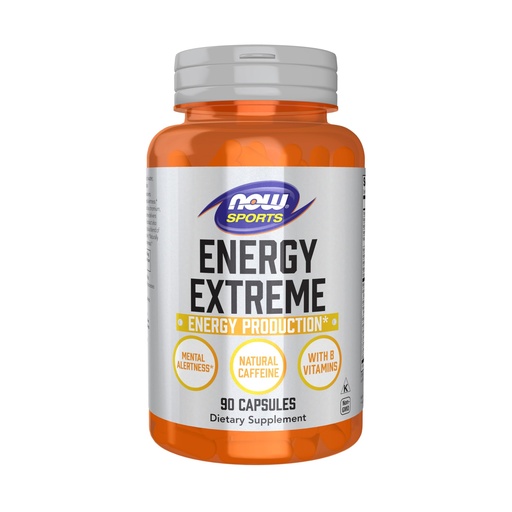 [BRSWIBIQOQEBYFDE] NOW Foods Sports Nutrition, Sports Energy Extreme with B Vitamins and other cofactors such as Chromium, Magnesium Malate and Carnitine, 90 Veg Capsules