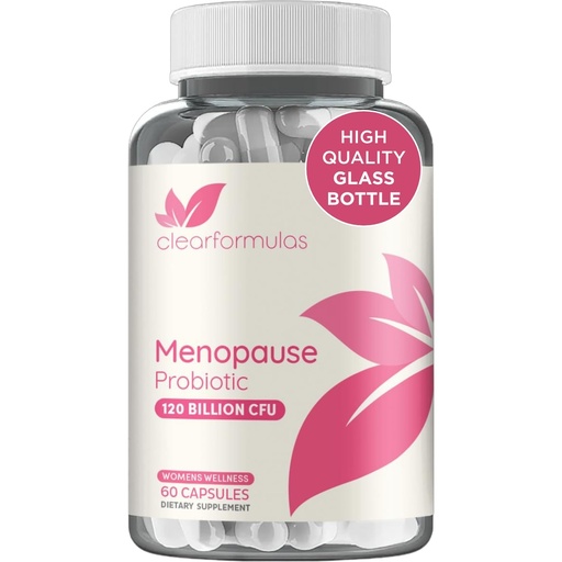 [BRSREBINOV4BMC3P] 120 Billion CFU Menopause Probiotics for Women - Complete Menopause Relief Formula with Prebiotics and Probiotics for Women with 20 Beneficial Shelf Stable Strains & Cranberry Extract (30 Servings)