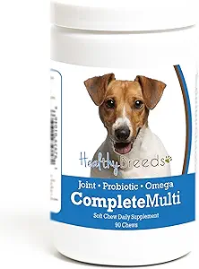 [BRSWGEICCRYW2C3D] Healthy Breeds Jack Russell Terrier All in One Multivitamin Soft Chew 90 Count