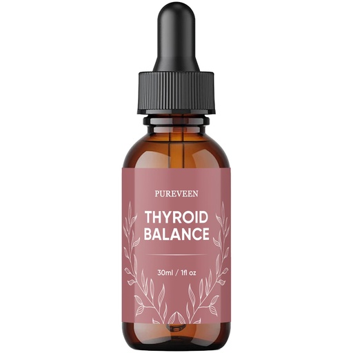 [BRSRGAYBA4FGOCLG] Pureveen Thyroid Support Drops for Men & Women, Thyroid Support Liquid Drops Promote Liver Metabolism and Relieve Eyes and Facial Discomfort with Milk Thistle, Zinc, Magnesium & Selenium, 30ML/1FL OZ