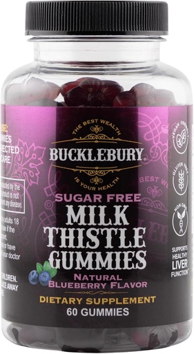 [BRSROZAQAR6G2F3H] Bucklebury 无糖牛奶 奶酪 1000 mg 配天然蓝莓 Flavor - Vegan, Gluten - Free, Non-GMO 非GMO 天然牛奶 硝酸盐 肝脏健康,豁免和抗氧化剂支持 - 60 Counter