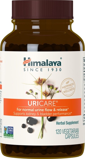 [BRSWIYQ3DFYGK3Q3] Himalaya UriCare Herbal Supplement, Kidney & Bladder Support, Urinary Tract & Urine Flow Support, Caffeine-Free, Cyperus, Non-GMO, Gluten Free, Vegetarian, 120 Capsules, 30 Day Supply
