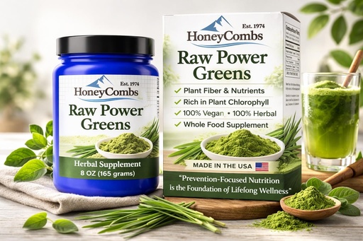 [BRSWIYTYBIOQEELC] HoneyCombs Super Greens Powder with Green Barley, Organic Plant Based Superfood Blend for Daily Nutrition, Non Liquid Chlorophyll Alternative to Chlorophyll Liquid Drops, 8.5oz