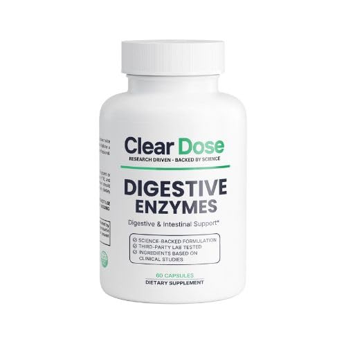 [BRSRGGD6OR5BGCLX] Digestive Enzymes with Probiotics – Broad Spectrum Enzyme Formula for Digestive Support, Bloating & Gas Relief, Lactase, Protease, Lipase – 60 Capsules
