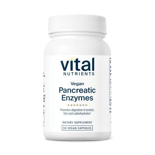 [BRSRMZDQCEIGKG3B] Vital Nutrients Vegan Pancreatic Enzymes - for Women & Men - Enzymes for Digestion Support Gut Health - Relief from Gas & Bloating - Gluten, Dairy, Soy Free - 90 Capsules