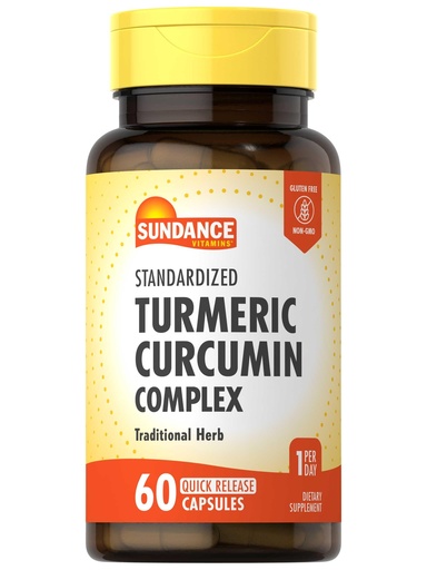 [BRSWKYYHB4DBMDTA] Sundance Turmeric Curcumin Complex | 60 Quick Release Capsules | Traditional Herbal Supplement | Non-GMO and Gluten Free Formula