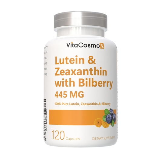 [BRSREHYZB57WCGT4] Lutein with Zeaxanthin, Vegan Capsules, 120 Count, 40 mg Lutein + 4 mg Zeaxanthin per Serving, Non-GMO, Gluten-Free