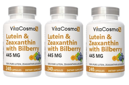[BRSRG2T7OUMGKADU] Lutein with Zeaxanthin, Vegan Capsules, 240 Count, 40 mg Lutein + 4 mg Zeaxanthin per Serving, Non-GMO, Gluten-Free (3)